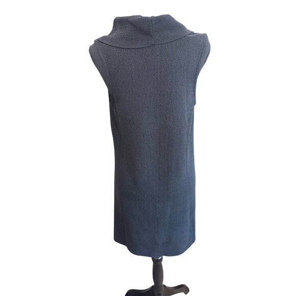 Willow Sleeveless Black Cowl Neck Tunic Sweater M Knitwear Modern Minimalist - Picture 2 of 7